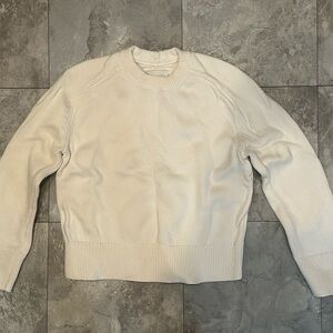 Abercrombie & Fitch Women's Madeline Cream Crew Neck Sweater